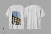 تیشرت سفید طرح دار وقفه سیگاری پاریسی ۲، مدیوم اثر بثانی یانگ | immage.ir