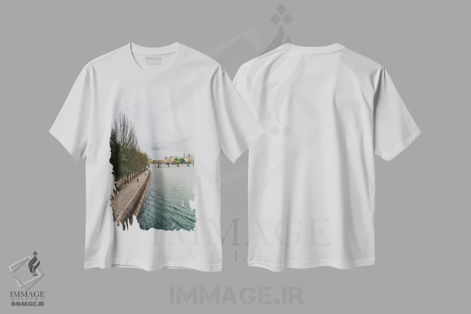 تیشرت سفید طرح دار رود سن ۲، مدیوم اثر بثانی یانگ | immage.ir