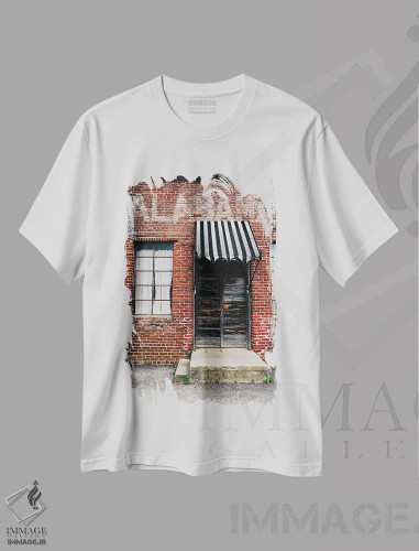 تیشرت سفید طرح دار معماری آلاباما ۱۲، مدیوم اثر بثانی یانگ | فروشگاه ایماژ