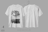 تیشرت سفید طرح دار موج سواری به صورت تک رنگ، مدیوم اثر بثانی یانگ | فروشگاه ایماژ