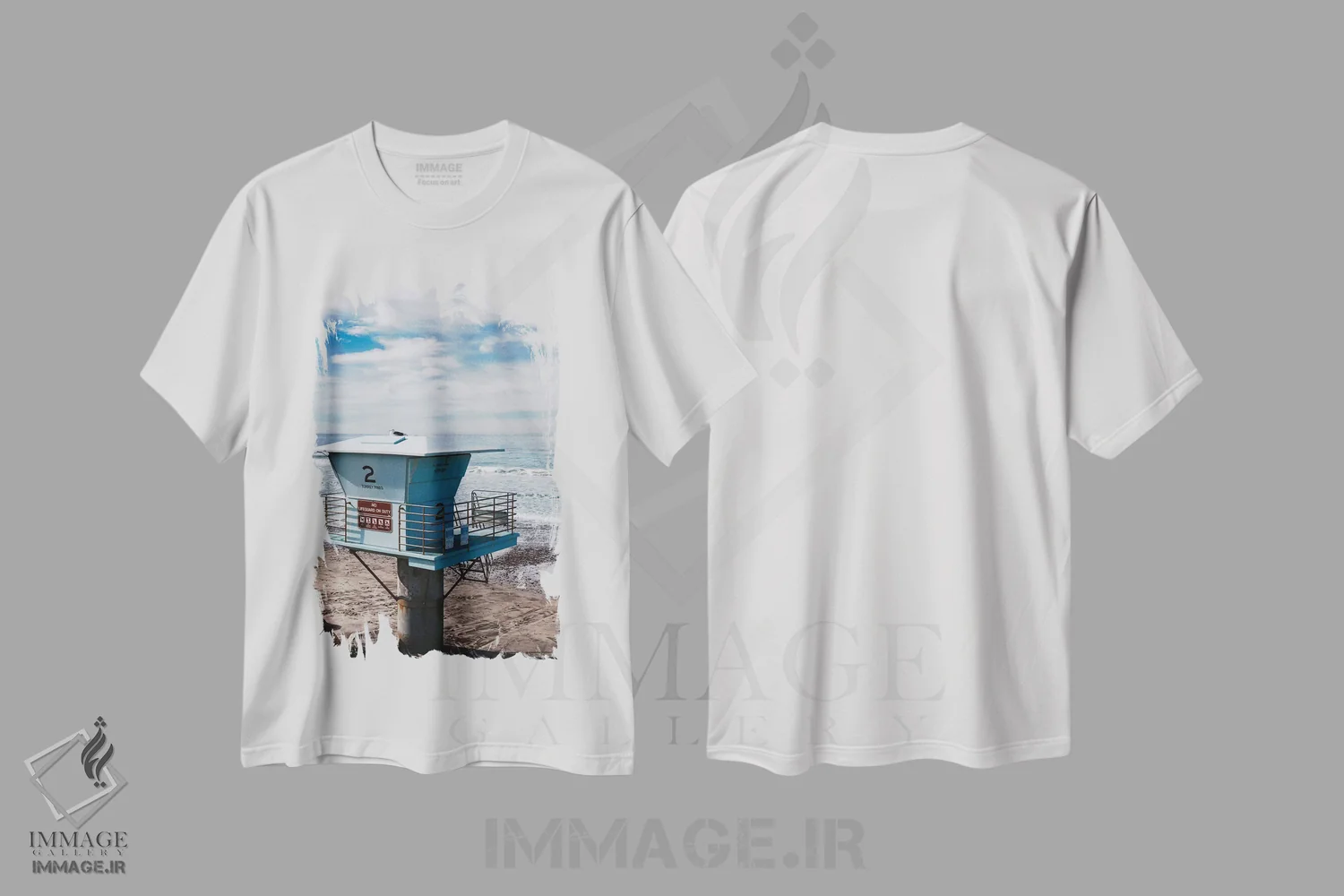 تیشرت سفید طرح دار پارک توری پاینز سن دیگو IV، مدیوم اثر بثانی یانگ | فروشگاه ایماژ