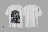 تیشرت سفید طرح دار خطرات جنگل III-II، دکوراسیون جایگزین اثر برجو کورکماز یورک | فروشگاه ایماژ