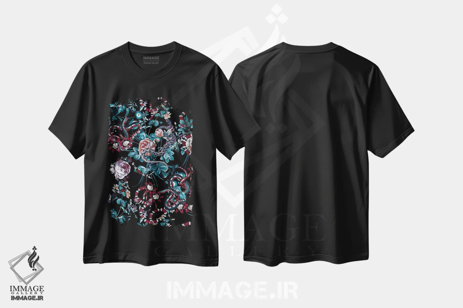 تیشرت مشکی طرح دار خطرات جنگل III-II، دکوراسیون جایگزین اثر برجو کورکماز یورک | immage.ir