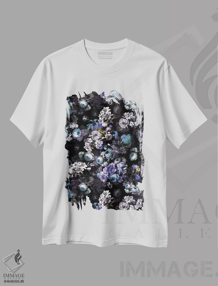 تیشرت سفید طرح دار طبیعت آینده III، دکور بوهمی اثر برجو کورکماز یورک | فروشگاه ایماژ