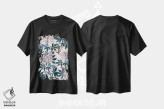 تیشرت مشکی طرح دار مرغ مگس خوار I، دکور بوهمی اثر برجو کورکماز یورک | فروشگاه ایماژ