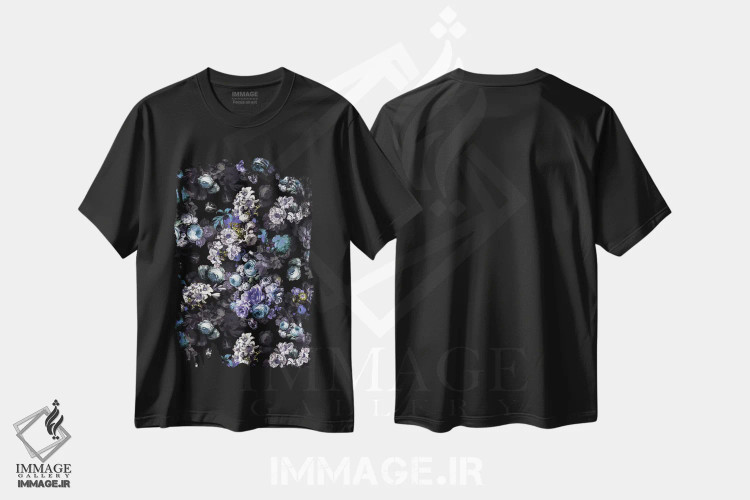 تیشرت مشکی طرح دار طبیعت آینده III، دکور بوهمی اثر برجو کورکماز یورک | immage.ir