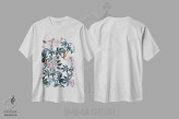 تیشرت سفید طرح دار مرغ مگس خوار I، دکور بوهمی اثر برجو کورکماز یورک | immage.ir