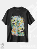 تیشرت مشکی طرح دار باغ تابستانی IV، دکور معاصر اثر برجو کورکماز یورک | immage.ir