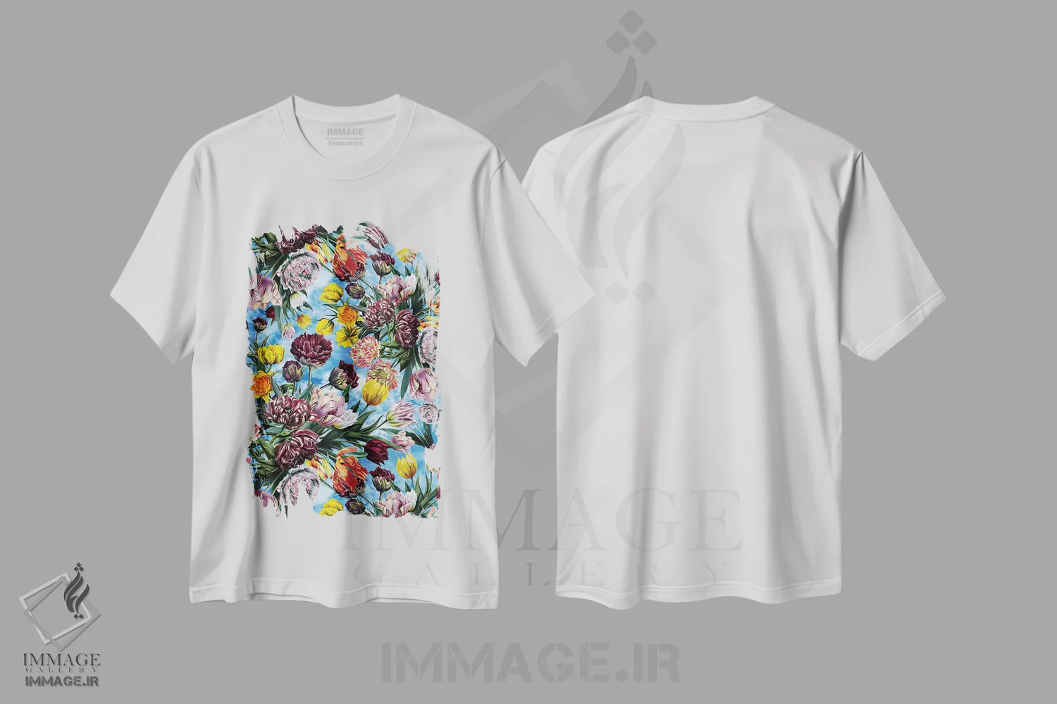 تیشرت سفید طرح دار باغ آسمانی، دکور معاصر اثر برجو کورکماز یورک | immage.ir