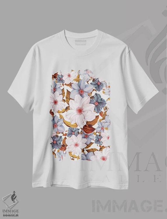 تیشرت سفید طرح دار باغ قدیمی V، دکور معاصر اثر برجو کورکماز یورک | immage.ir