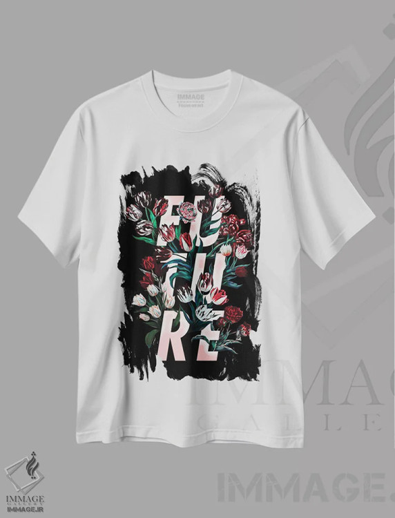 تیشرت سفید طرح دار آینده، هنر دیجیتال اثر برجو کورکماز یورک | فروشگاه ایماژ