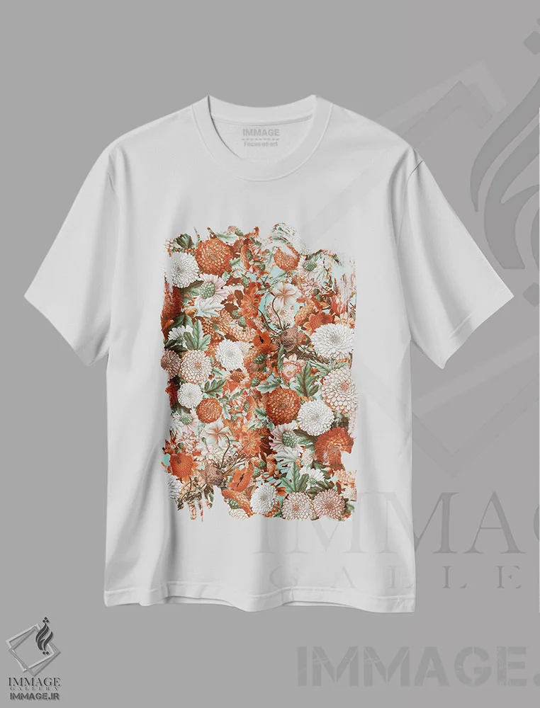 تیشرت سفید طرح دار بهار و تابستان در راه است XI، تزئینی اثر برجو کورکماز یورک | فروشگاه ایماژ