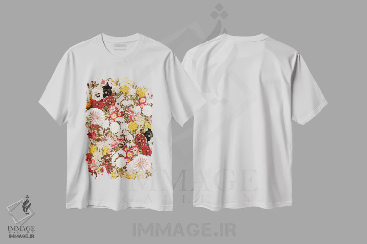 تیشرت سفید طرح دار تابستان در راه است XII، هنر دیجیتال اثر برجو کورکماز یورک | فروشگاه ایماژ