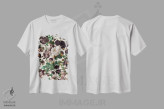 تیشرت سفید طرح دار باغ اسرارآمیز III، دکوراسیون جایگزین اثر برجو کورکماز یورک | immage.ir