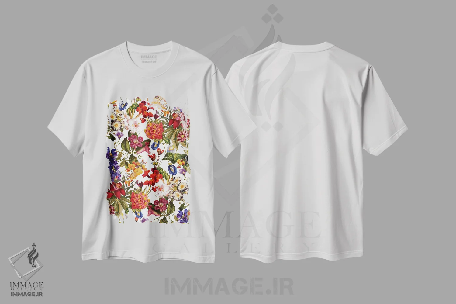 تیشرت سفید طرح دار رویاهای تابستانی VII-II، هنر دیجیتال اثر برجو کورکماز یورک | فروشگاه ایماژ