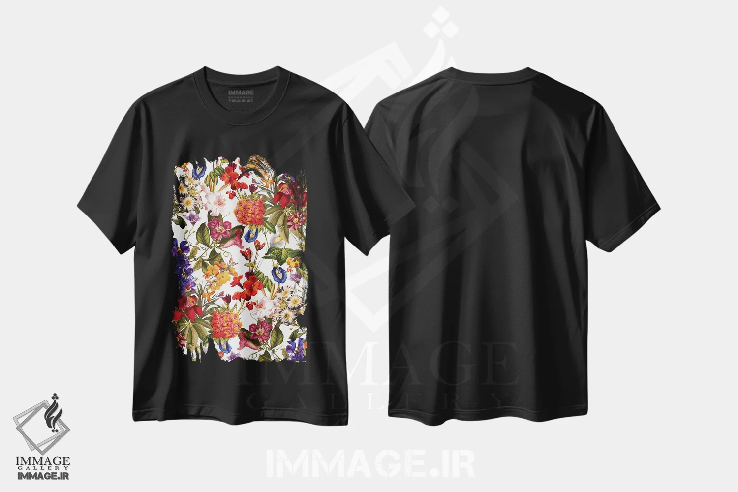 تیشرت مشکی طرح دار رویاهای تابستانی VII-II، هنر دیجیتال اثر برجو کورکماز یورک | immage.ir