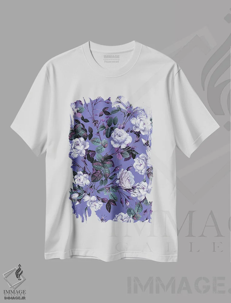 تیشرت سفید طرح دار وری پِری ۲۰۲۲، هنر دیجیتال اثر برجو کورکماز یورک | فروشگاه ایماژ