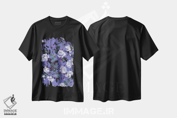 تیشرت مشکی طرح دار وری پِری ۲۰۲۲، هنر دیجیتال اثر برجو کورکماز یورک | immage.ir