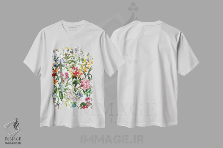 تیشرت سفید طرح دار رویاهای تابستانی IX، هنر دیجیتال اثر برجو کورکماز یورک | immage.ir