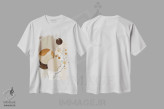 تیشرت سفید طرح دار لونا، آبستره اثر بلا ایو | immage.ir