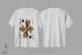 تیشرت سفید طرح دار پادشاه، دکوراسیون جایگزین اثر بتو وال | immage.ir