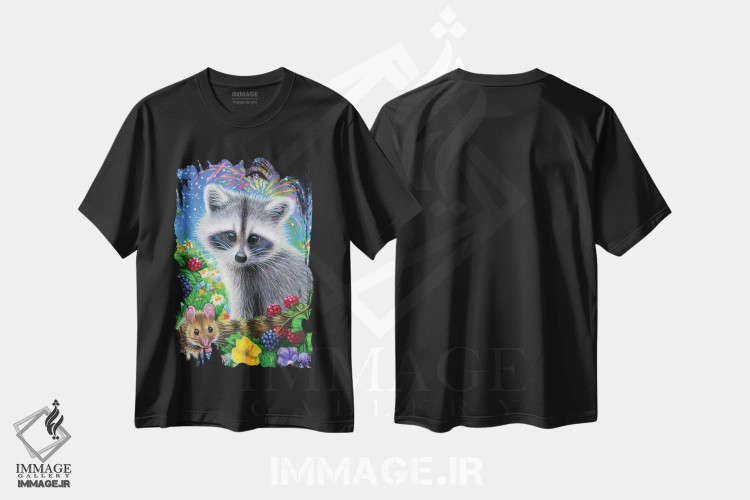 تیشرت مشکی طرح دار چهارم جولای رافائلا، مدیوم اثر بریجت واث | immage.ir