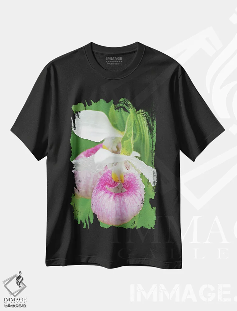 تیشرت مشکی طرح دار کفشکی های بانوی نمایشی، مدیوم اثر برایان ولف | فروشگاه ایماژ