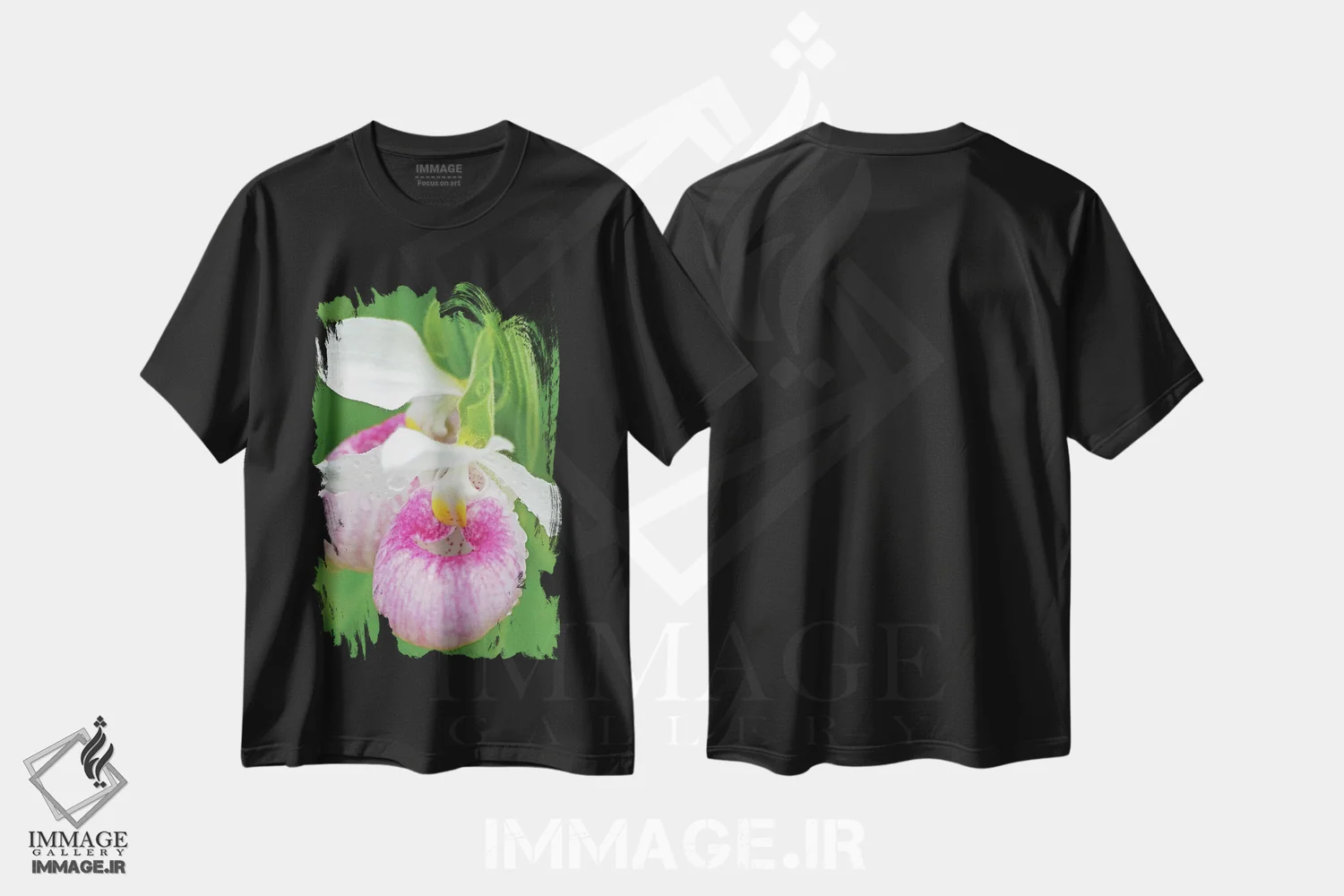 تیشرت مشکی طرح دار کفشکی های بانوی نمایشی، مدیوم اثر برایان ولف | فروشگاه ایماژ