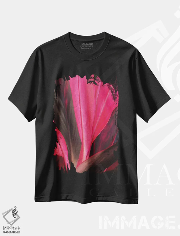 تیشرت مشکی طرح دار تی گرمسیری، مدیوم اثر برایان ولف | immage.ir