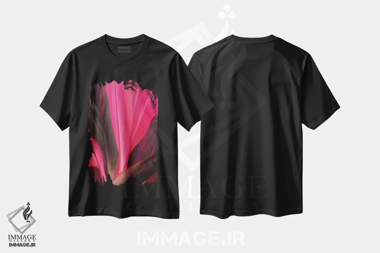 تیشرت مشکی طرح دار تی گرمسیری، مدیوم اثر برایان ولف | immage.ir