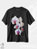 تیشرت مشکی طرح دار ارکیده ها، عکاسی ماکرو اثر برایان ولف | immage.ir