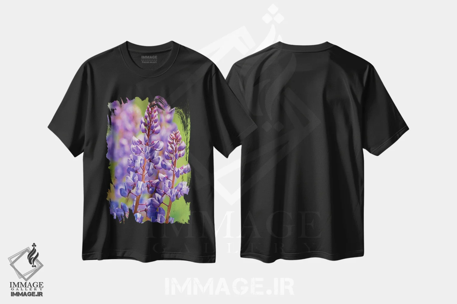 تیشرت مشکی طرح دار لوپین دشتی، عکاسی ماکرو اثر برایان ولف | immage.ir