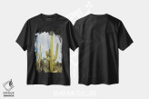 تیشرت مشکی طرح دار کاکتوس ساگوارو، مدیوم اثر برایان ولف | immage.ir