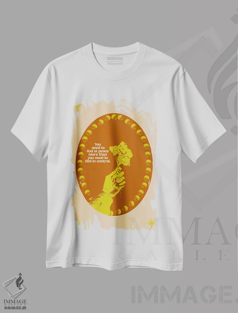 تیشرت سفید طرح دار در آرامش، تزئینی اثر بست ورلد اثر سیرا کیلن | immage.ir