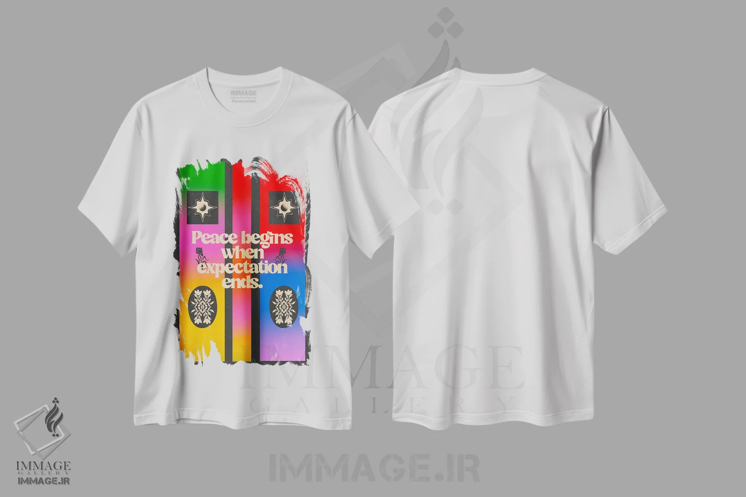 تیشرت سفید طرح دار انتظارات، تزئینی اثر بست ورلد اثر سیرا کیلن | immage.ir