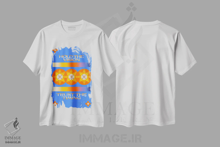 تیشرت سفید طرح دار دیدگاه را نگه دار، تزئینی اثر بست ورلد اثر سیرا کیلن | فروشگاه ایماژ