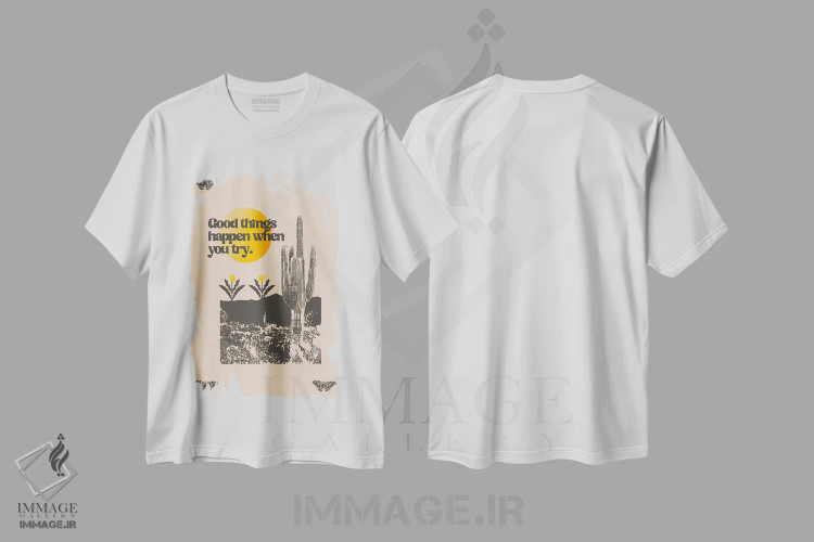 تیشرت سفید طرح دار چیزهای خوب، تزئینی اثر بست ورلد اثر سیرا کیلن | immage.ir