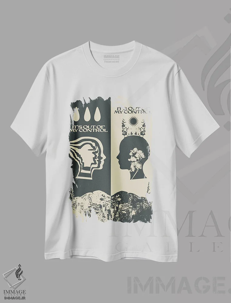 تیشرت سفید طرح دار دیدگاه، تزئینی اثر بست ورلد اثر سیرا کیلن | فروشگاه ایماژ