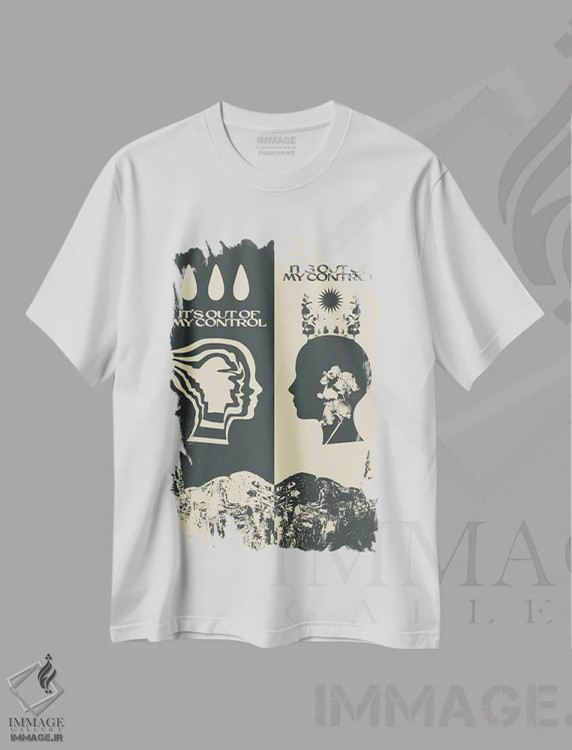 تیشرت سفید طرح دار دیدگاه، تزئینی اثر بست ورلد اثر سیرا کیلن | فروشگاه ایماژ