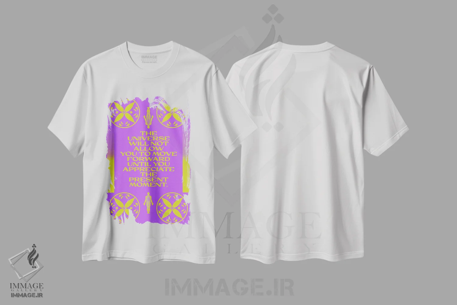 تیشرت سفید طرح دار در لحظه بمان، تزئینی اثر بست ورلد اثر سیرا کیلن | فروشگاه ایماژ