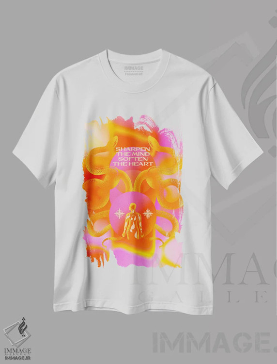تیشرت سفید طرح دار نرم شو، تزئینی اثر بست ورلد اثر سیرا کیلن | فروشگاه ایماژ