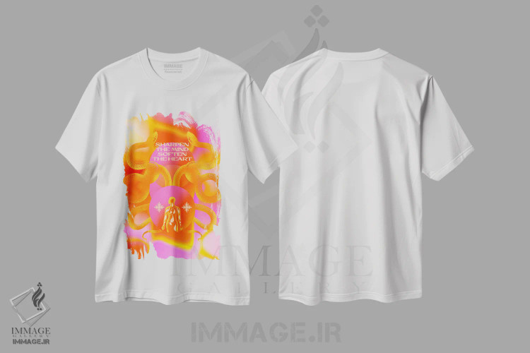 تیشرت سفید طرح دار نرم شو، تزئینی اثر بست ورلد اثر سیرا کیلن | فروشگاه ایماژ