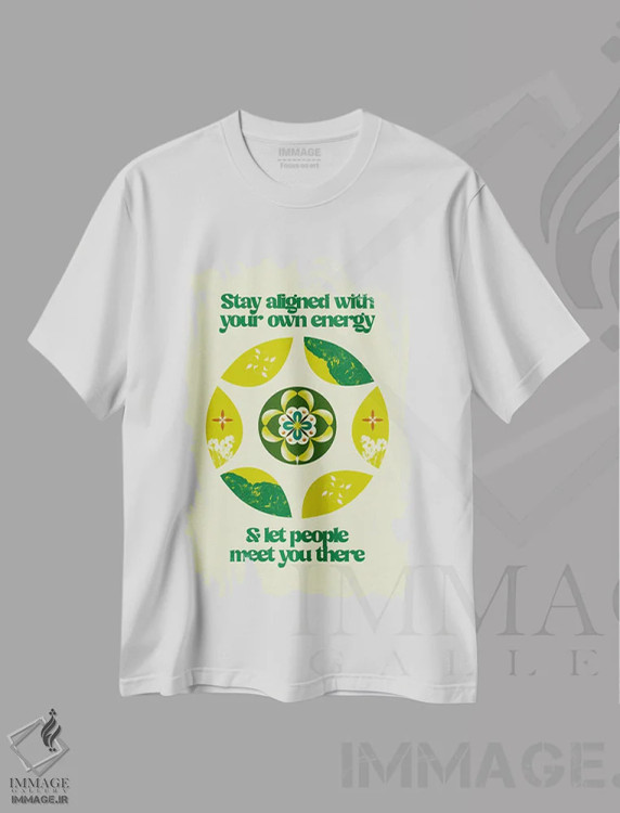 تیشرت سفید طرح دار هماهنگ بمان، تزئینی اثر بست ورلد اثر سیرا کیلن | immage.ir