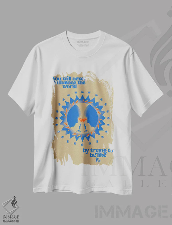 تیشرت سفید طرح دار تأثیرگذاری، تزئینی اثر بست ورلد اثر سیرا کیلن | immage.ir