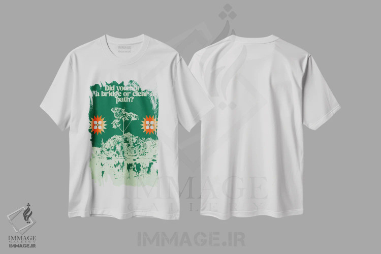 تیشرت سفید طرح دار راهی روشن، تزئینی اثر بست ورلد اثر سیرا کیلن | immage.ir