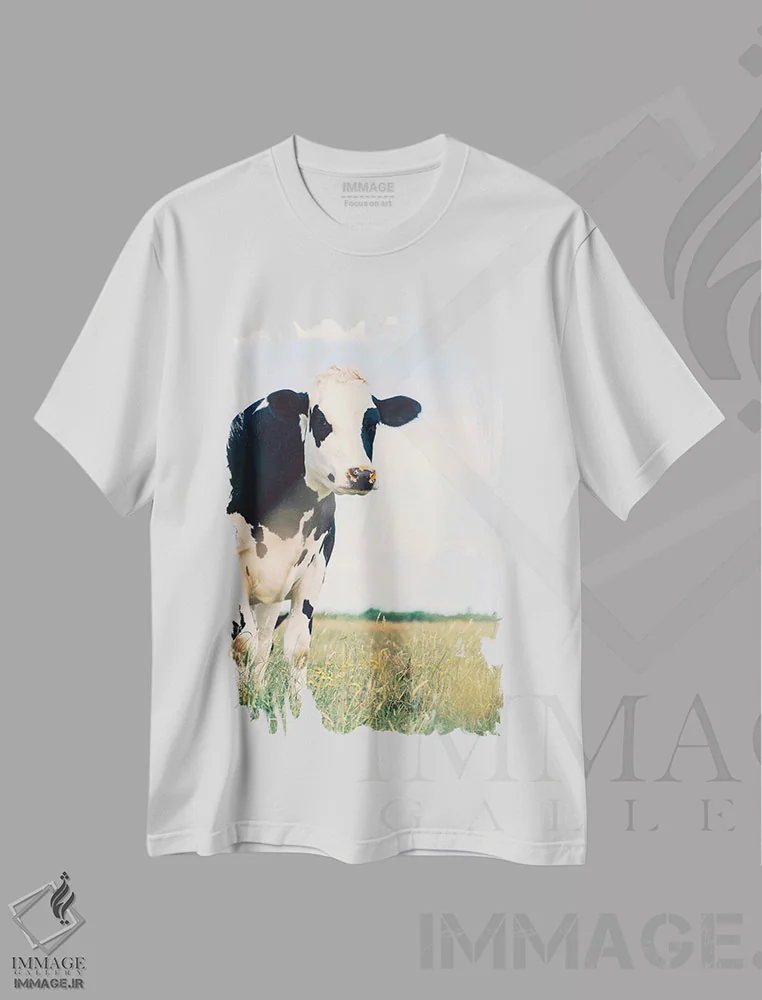 تیشرت سفید طرح دار کنتون، مدیوم اثر کریستا برادوی | immage.ir