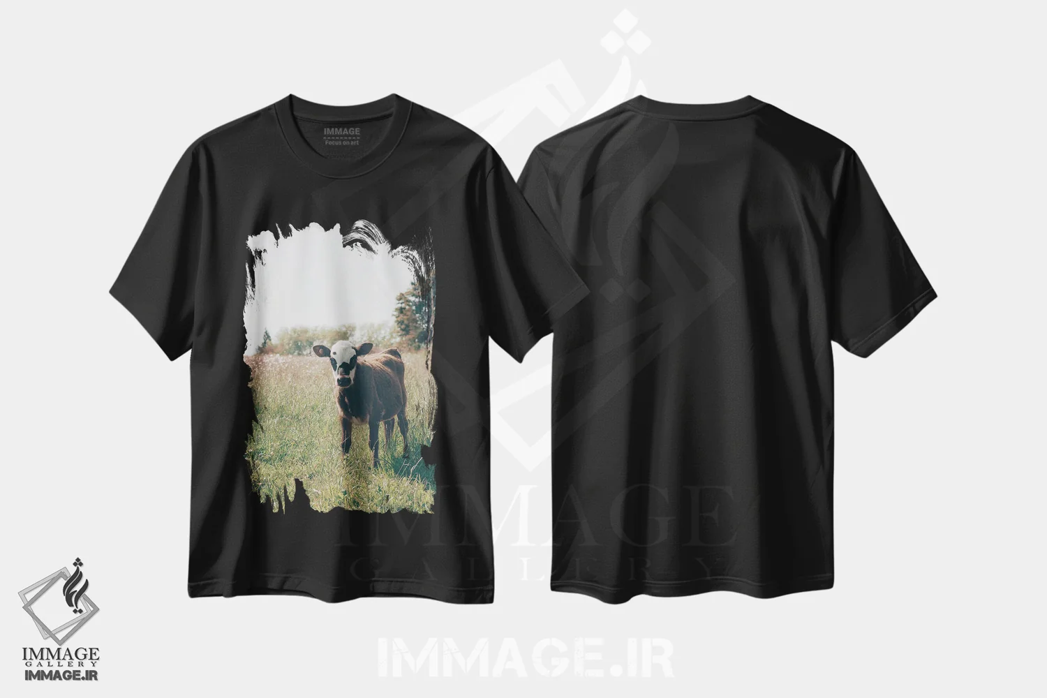 تیشرت مشکی طرح دار لیما، مدیوم اثر کریستا برادوی | immage.ir