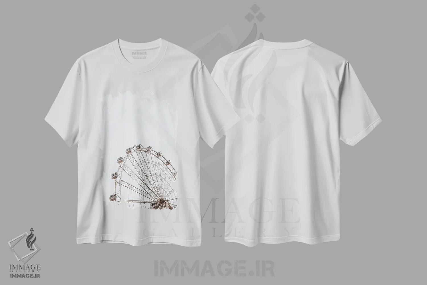 تیشرت سفید طرح دار سامتر، مدیوم اثر کریستا برادوی | فروشگاه ایماژ