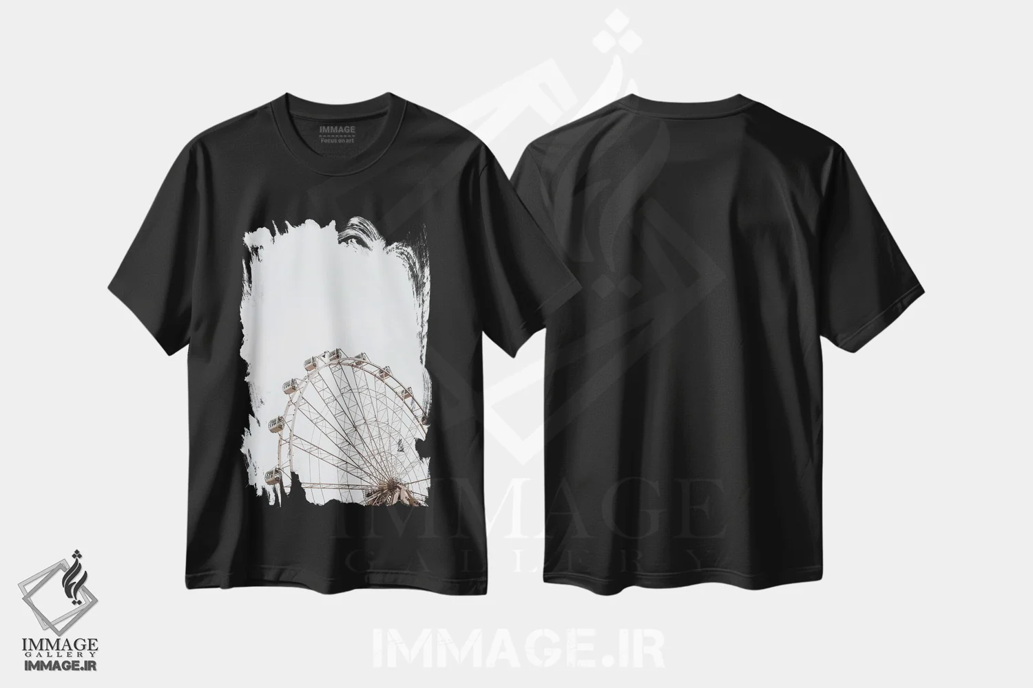 تیشرت مشکی طرح دار سامتر، مدیوم اثر کریستا برادوی | immage.ir