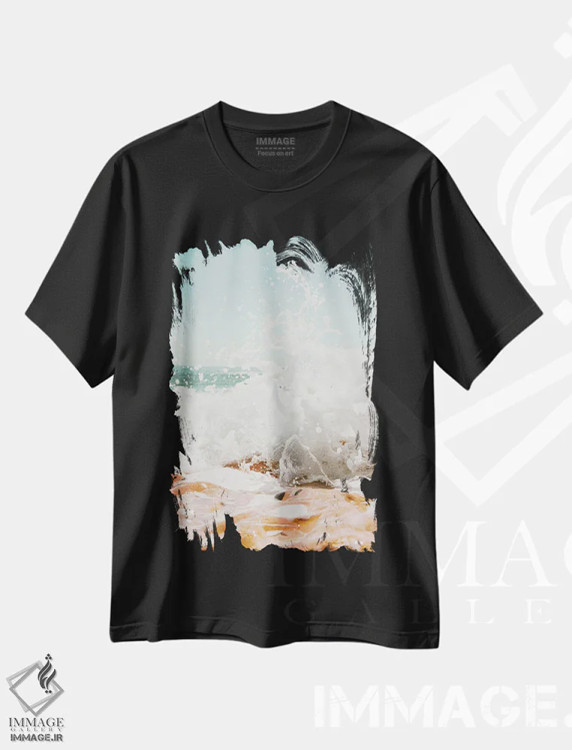 تیشرت مشکی طرح دار کروزو، مدیوم اثر کریستا برادوی | فروشگاه ایماژ
